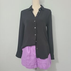 Equipment Rayon Blouse Black Size‎ XS